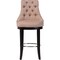 Baxton Studio Harmony Button-tufted Beige Upholstered Bar Stool with Footrest 119-6384 - alternate 9